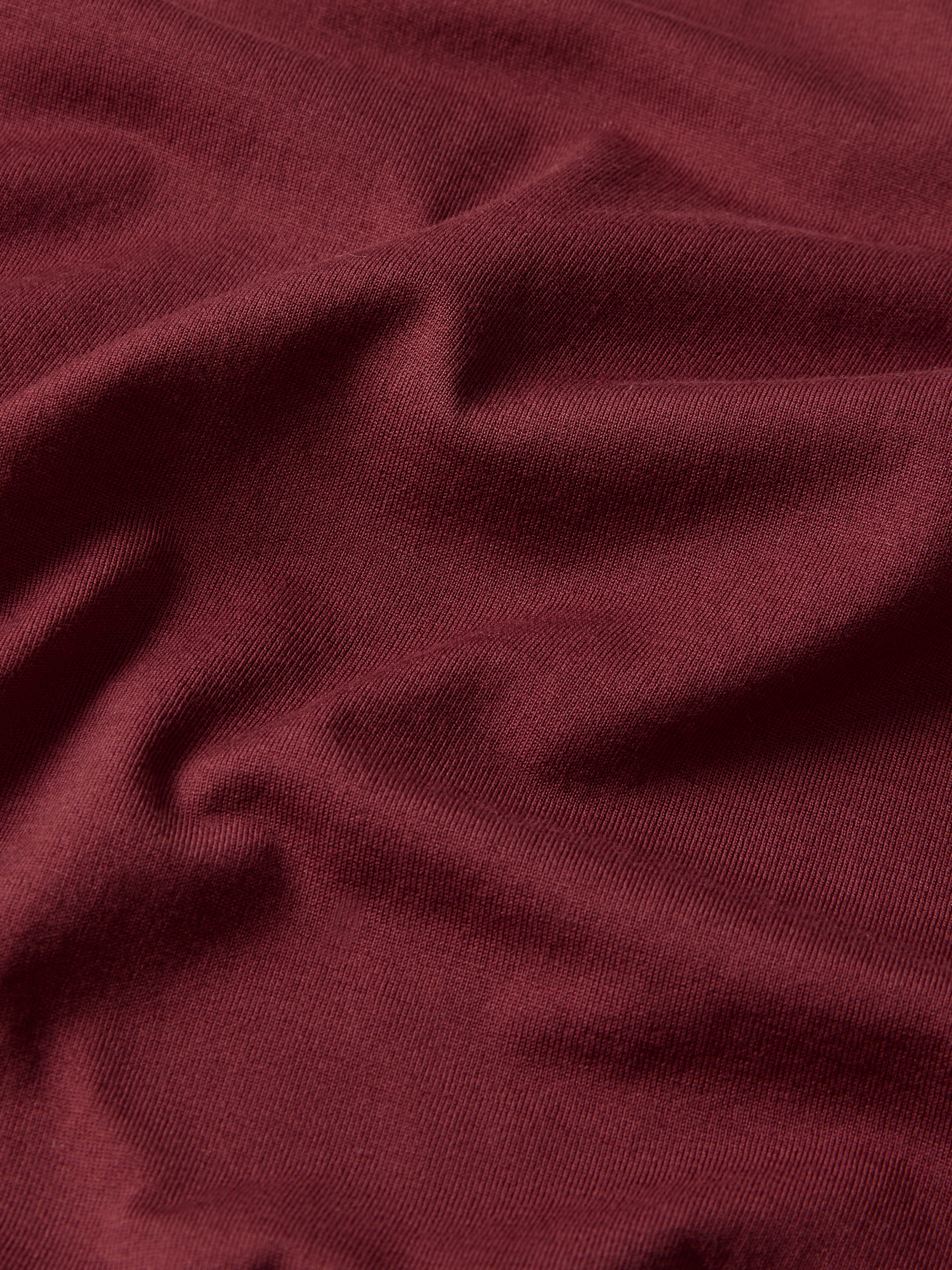 Barny Cotton T-Shirt Burgundy