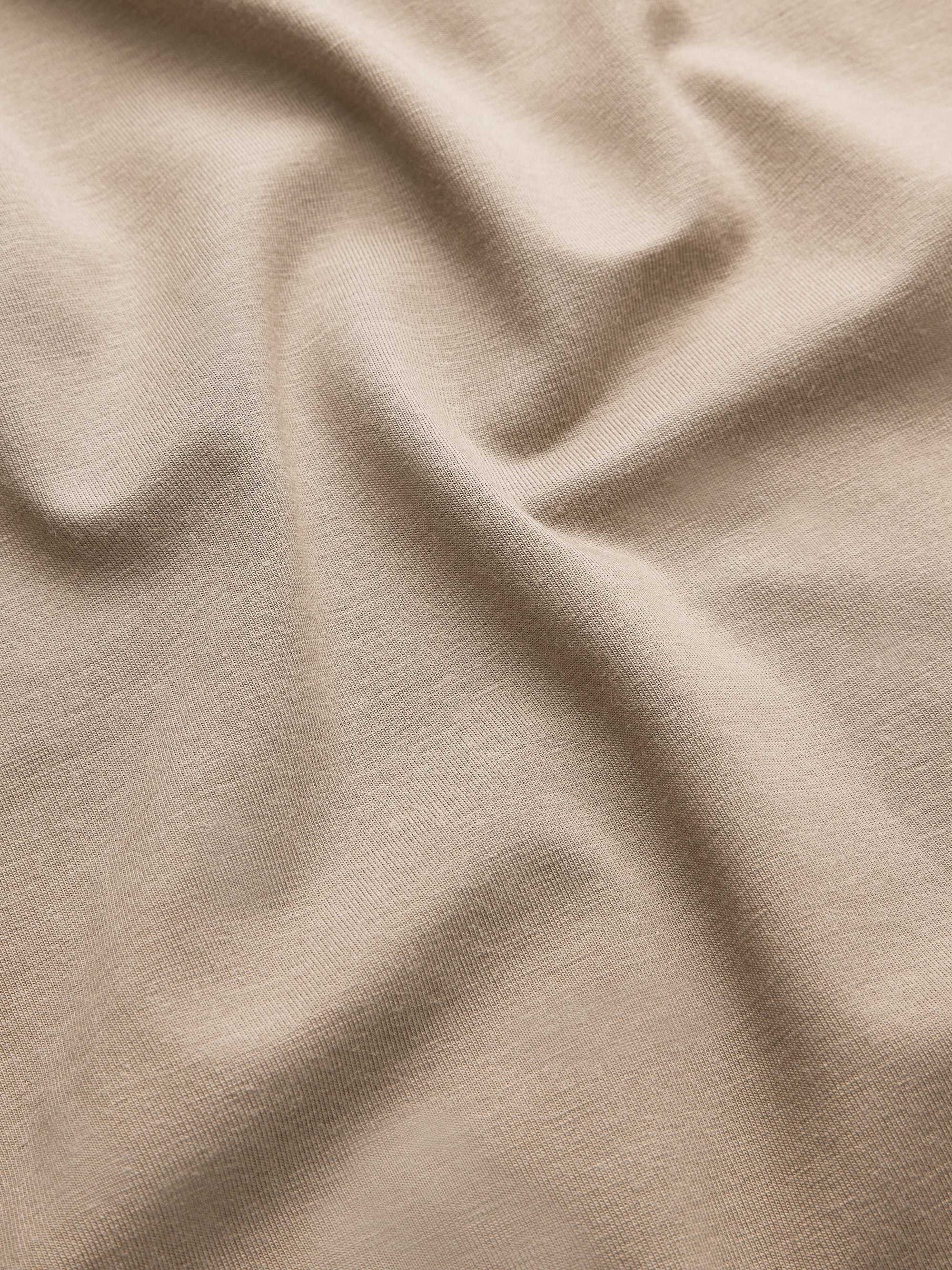 Men's V-Neck T-Shirt Basel Micro Modal Stretch Taupe