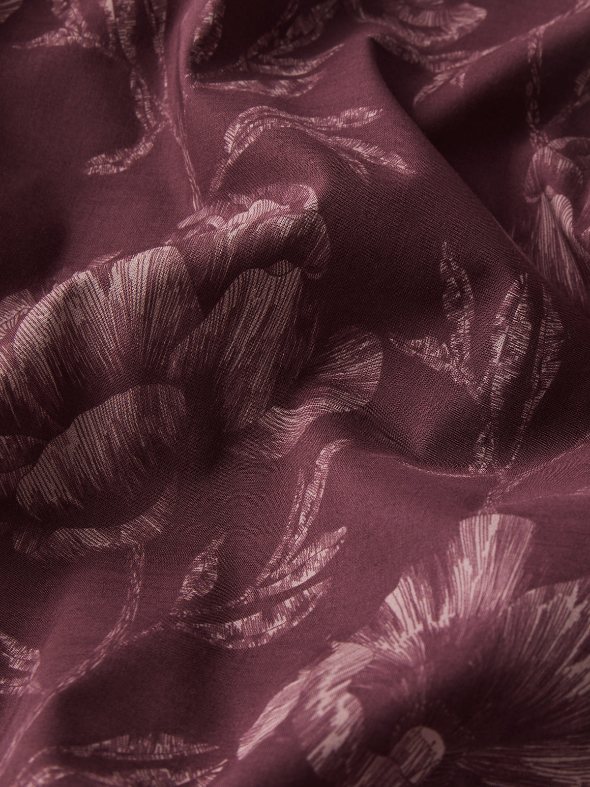 Ledbury Cotton Batiste Pajamas Mauve Wine Poppy