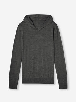 Men's Hoodie Orson Merino Wool Charcoal