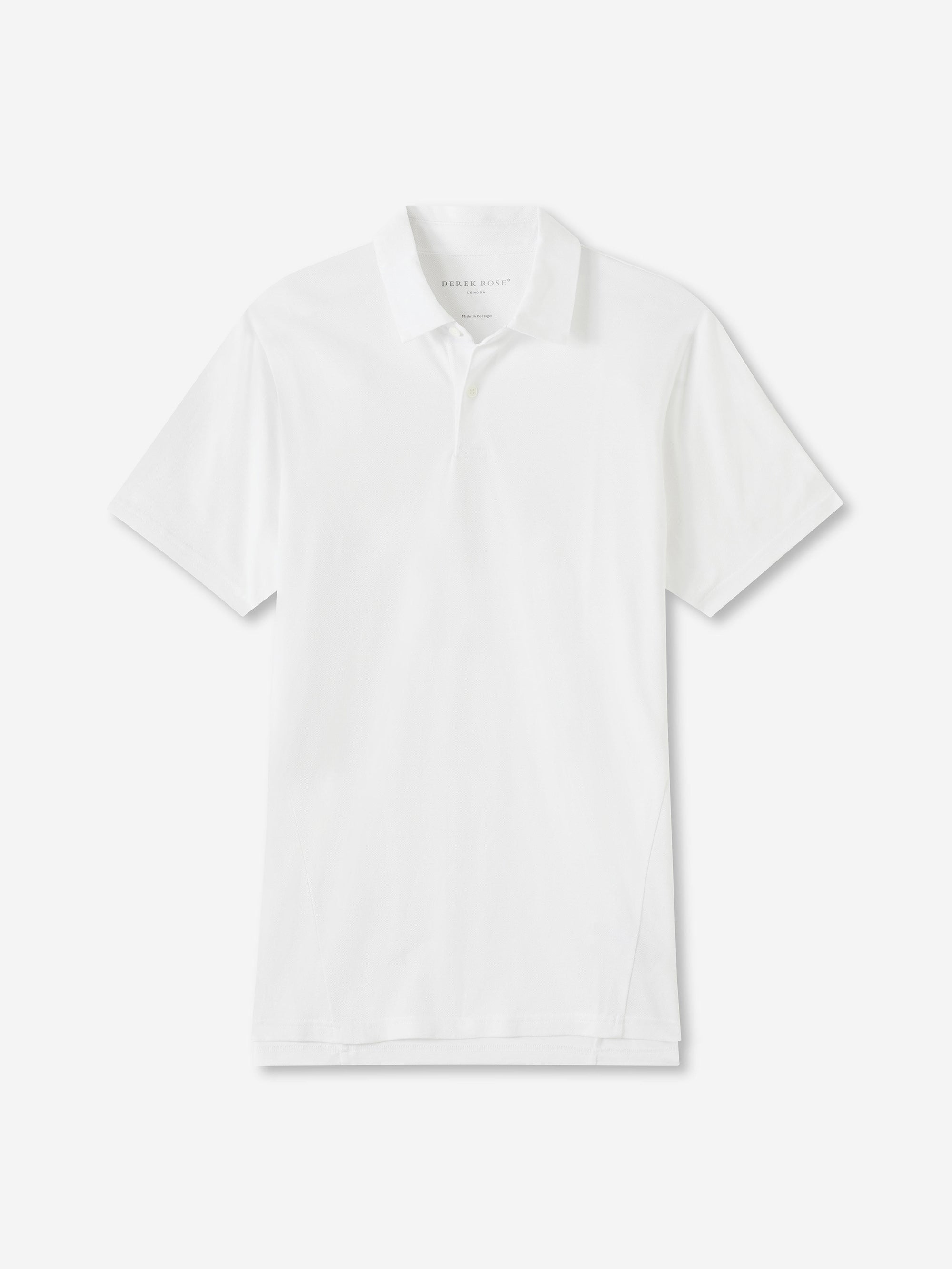 Men's Polo Shirt Ramsay Pique Cotton Lyocell White