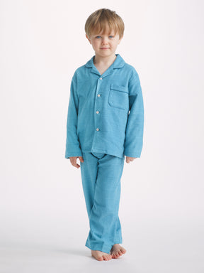 Kids' Pyjamas Kelburn 34 Brushed Cotton Blue