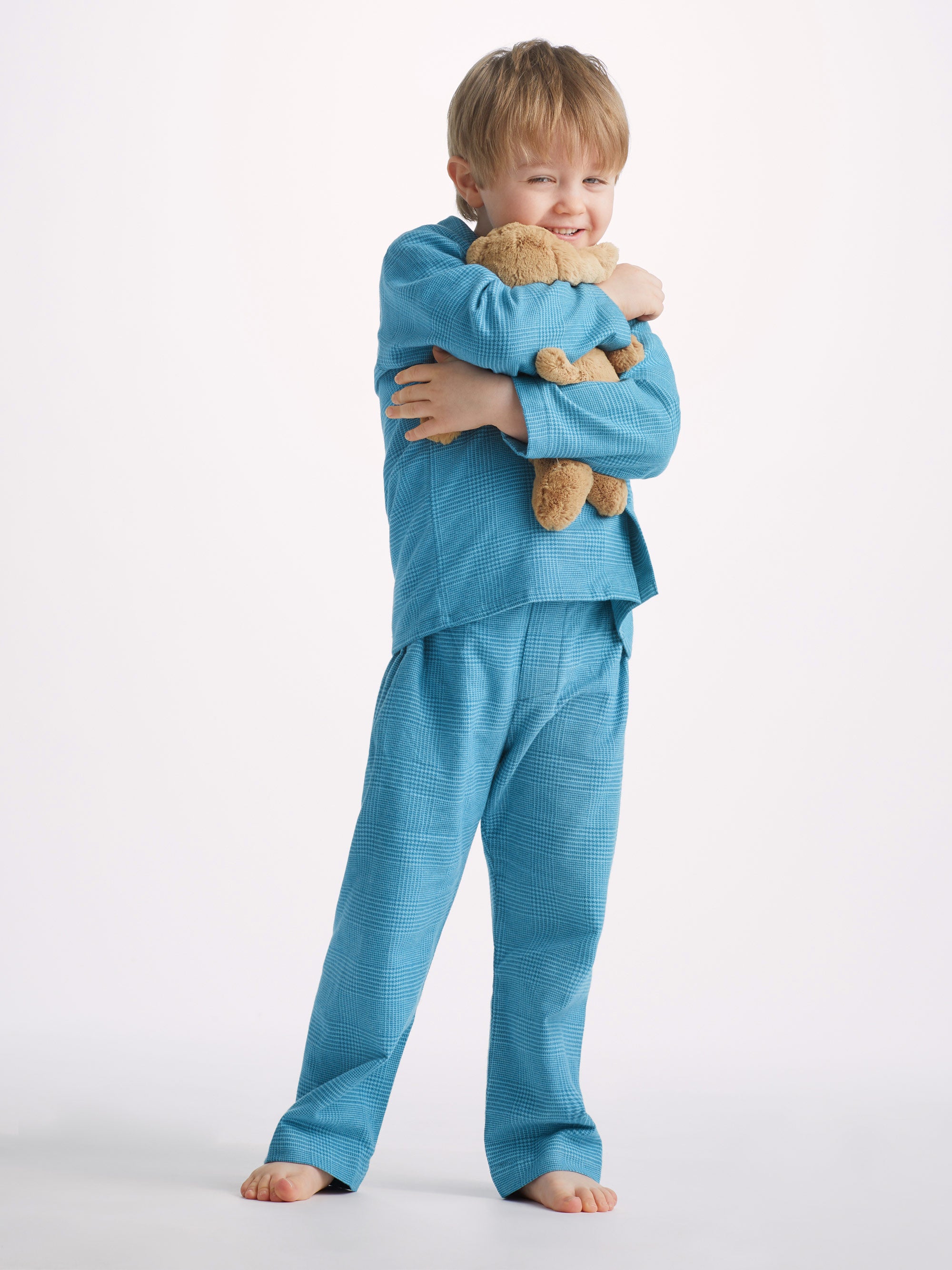 Kids' Pyjamas Kelburn 34 Brushed Cotton Blue