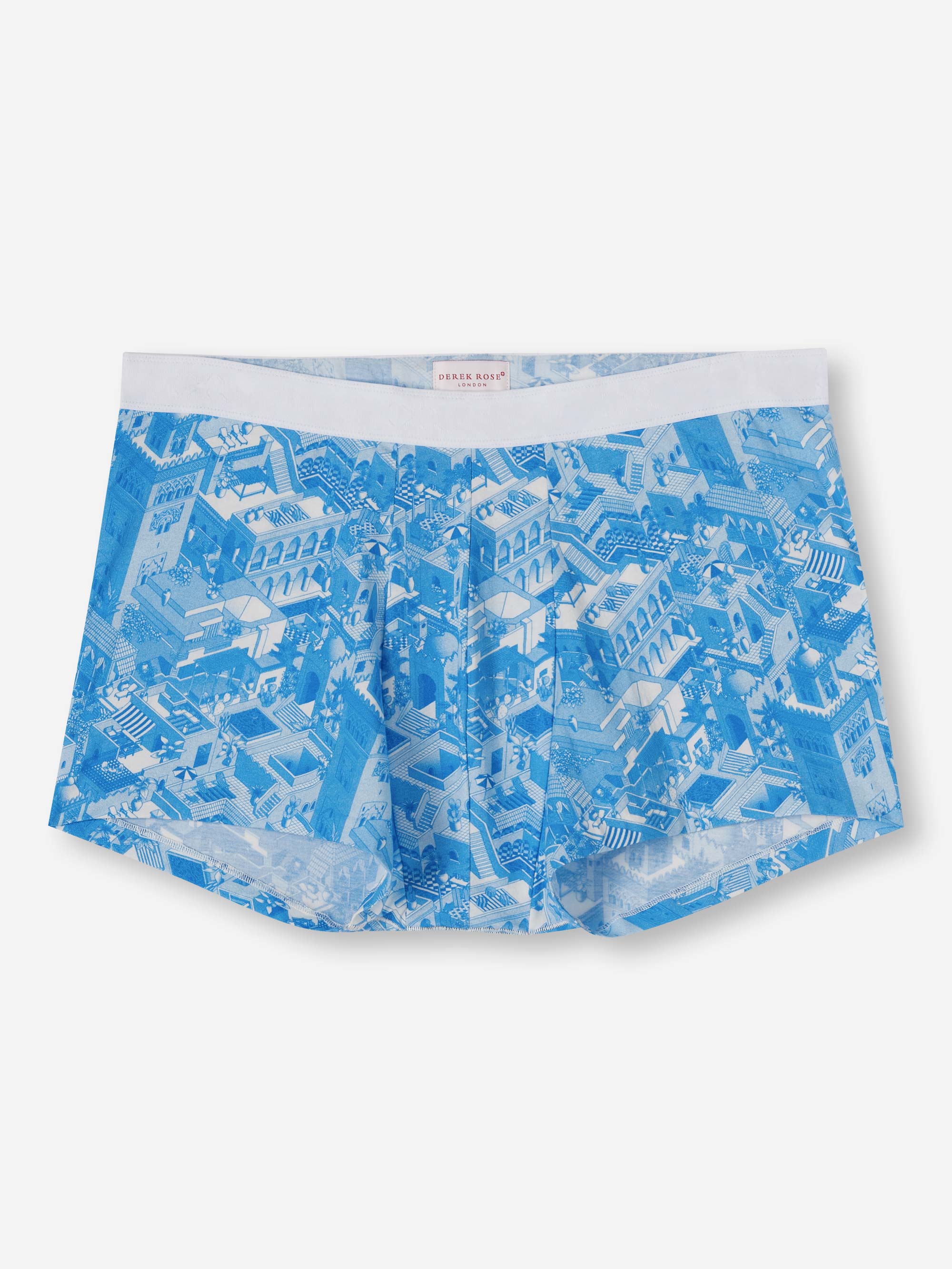 Men's Boxer Briefs Marrakech 1 Pima Cotton Stretch Blue