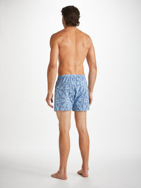 Men's Classic Fit Boxers Ledbury 69 Cotton Batiste Blue