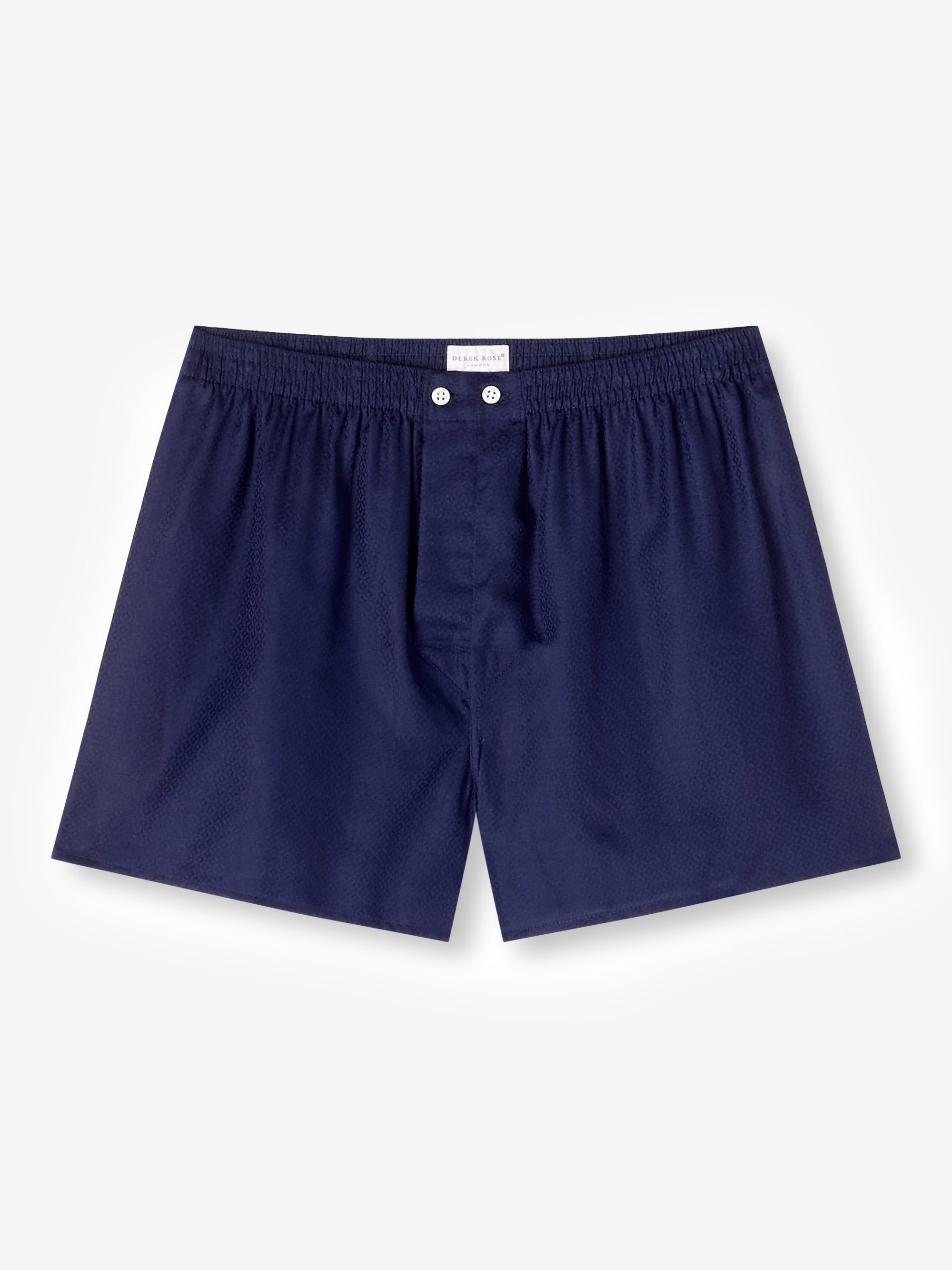 Men's Classic Fit Boxers Lombard 6 Cotton Jacquard Navy