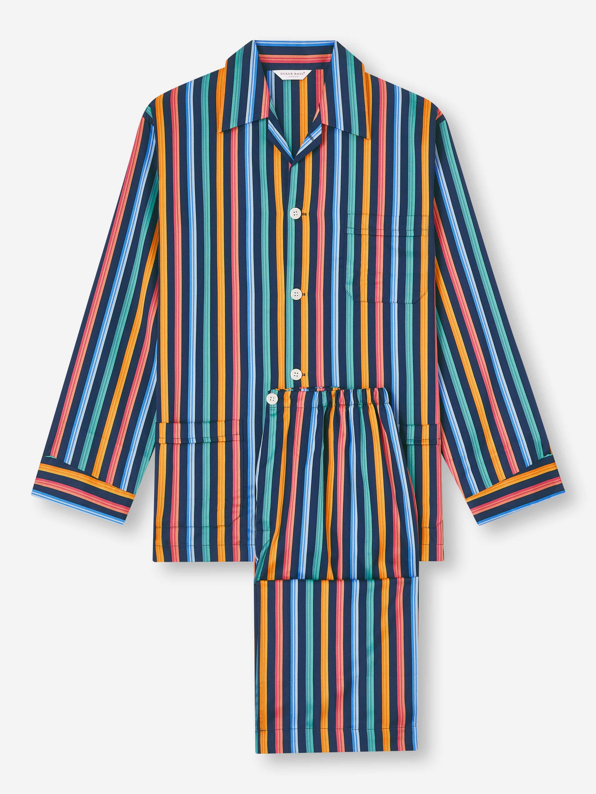 Men's Classic Fit Pyjamas Wellington 56 Cotton Multi