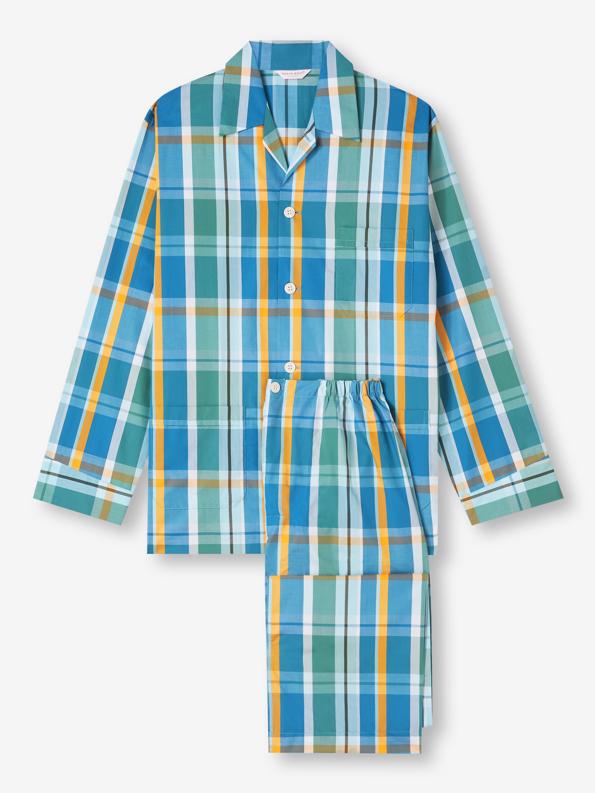 Men's Classic Fit Pyjamas Barker 35 Cotton Multi