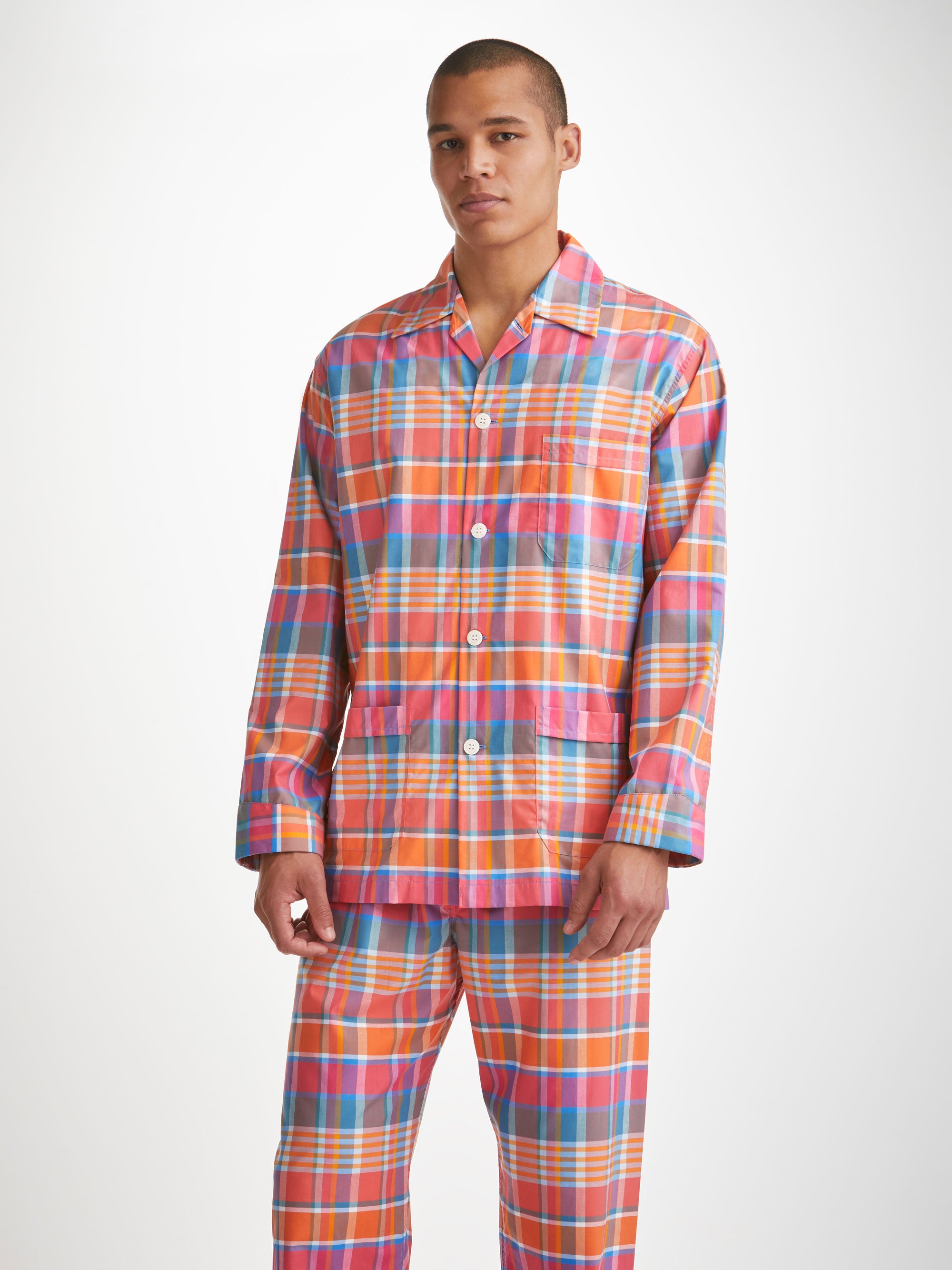 Men's Classic Fit Pyjamas Barker 36 Cotton Multi