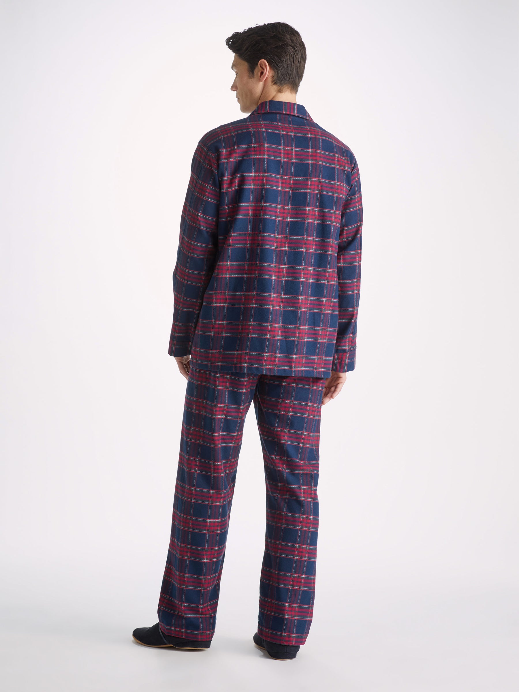 Men's Classic Fit Pyjamas Kelburn 36 Brushed Cotton Multi