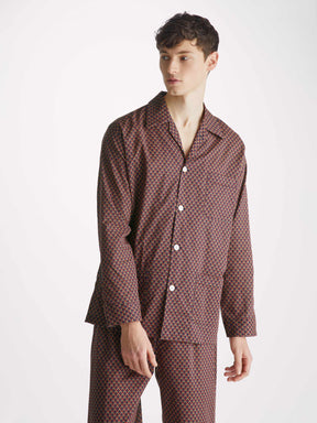 Men's Classic Fit Pyjamas Ledbury 65 Cotton Batiste Multi