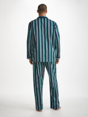 Men's Classic Fit Pyjamas Royal 221 Cotton Teal