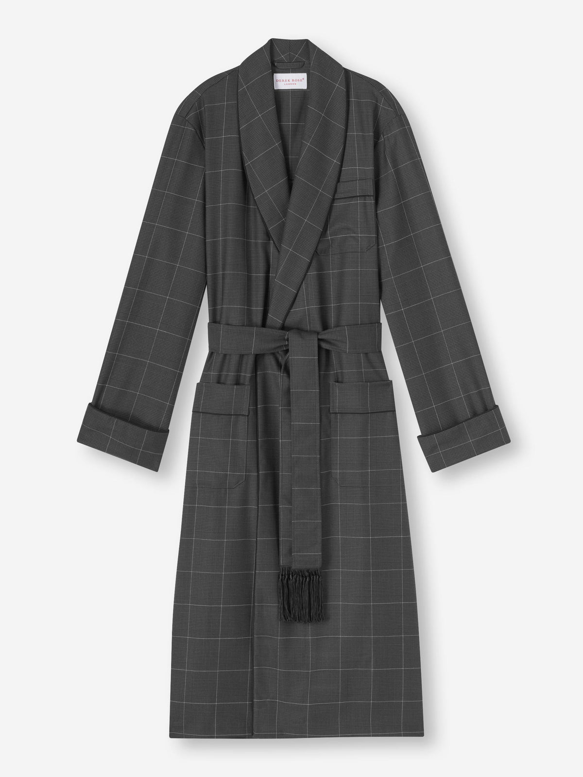 Men's Dressing Gown York 45 Wool Charcoal