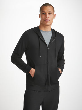 Men s Hoodie Basel Micro Modal Stretch Black