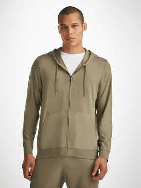 Men's Hoodie Basel Micro Modal Stretch Khaki