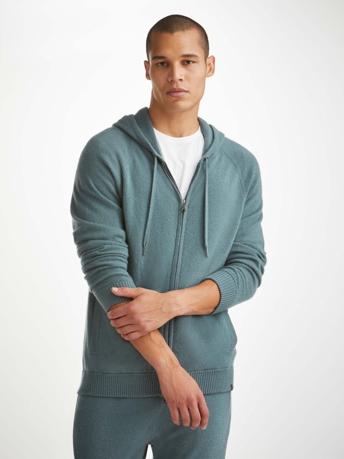 Men's Hoodie Finley Cashmere Teal