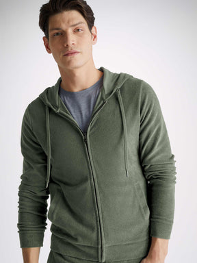 Men's Hoodie Isaac Terry Cotton Soft Green