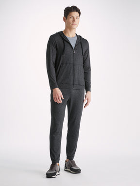 Men's Hoodie London 10 Micro Modal Black