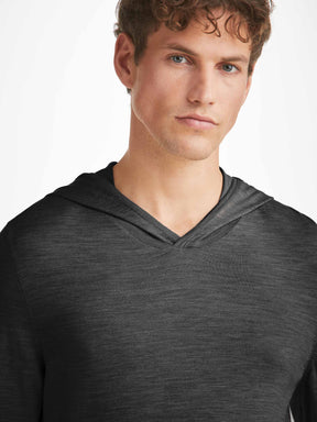 Men's Hoodie Orson Merino Wool Charcoal