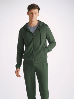 Men's Hoodie Quinn Cotton Modal Hunter Green