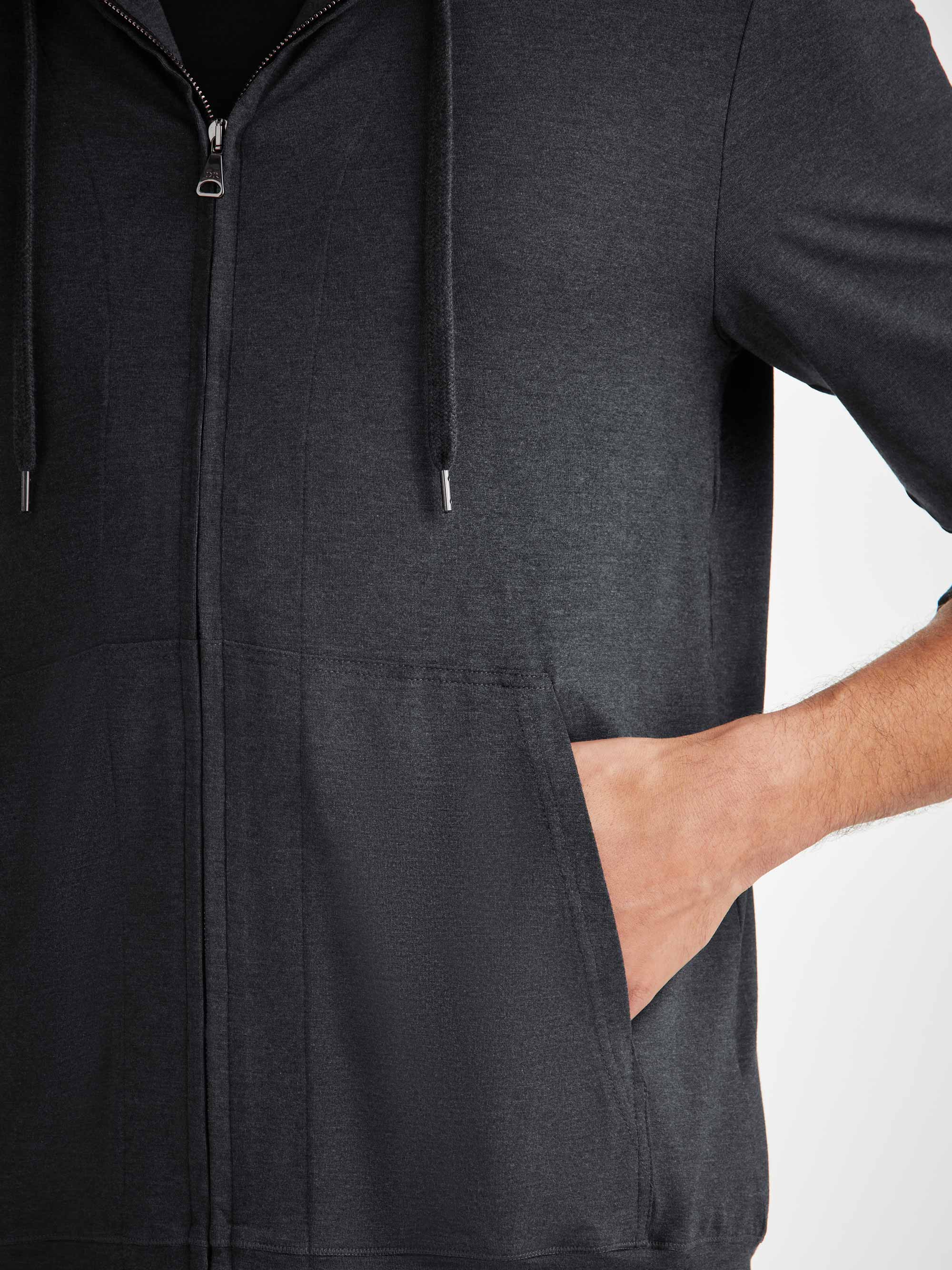 Men's Hoodie Marlowe Micro Modal Anthracite