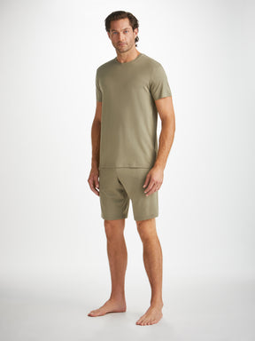 Men's Lounge Shorts Basel Micro Modal Stretch Khaki