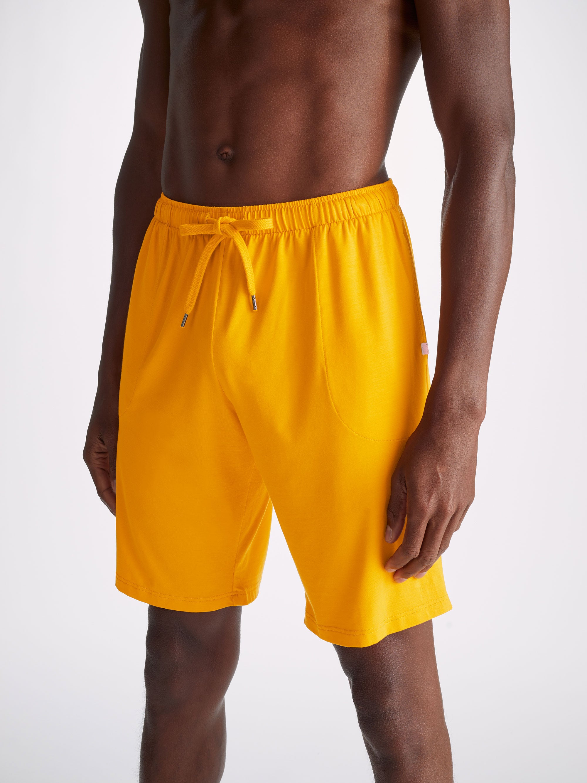 Men's Lounge Shorts Basel Micro Modal Stretch Saffron