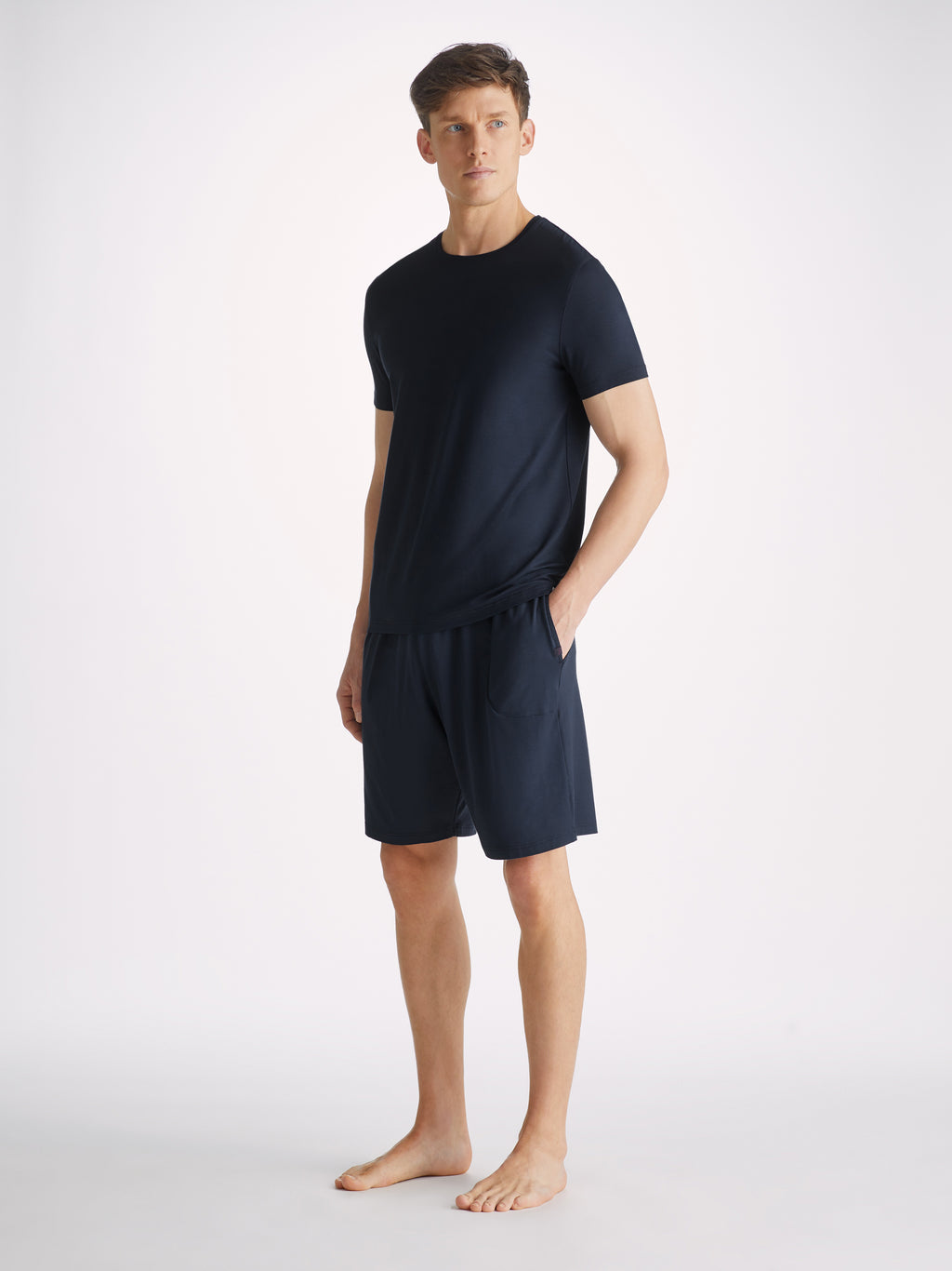Basel Micro Modal T Shirt & Lounge Shorts Set
