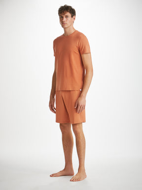 Men's Lounge Shorts Basel Micro Modal Stretch Terracotta