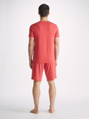 Men's Lounge Shorts Basel Micro Modal Stretch Paprika