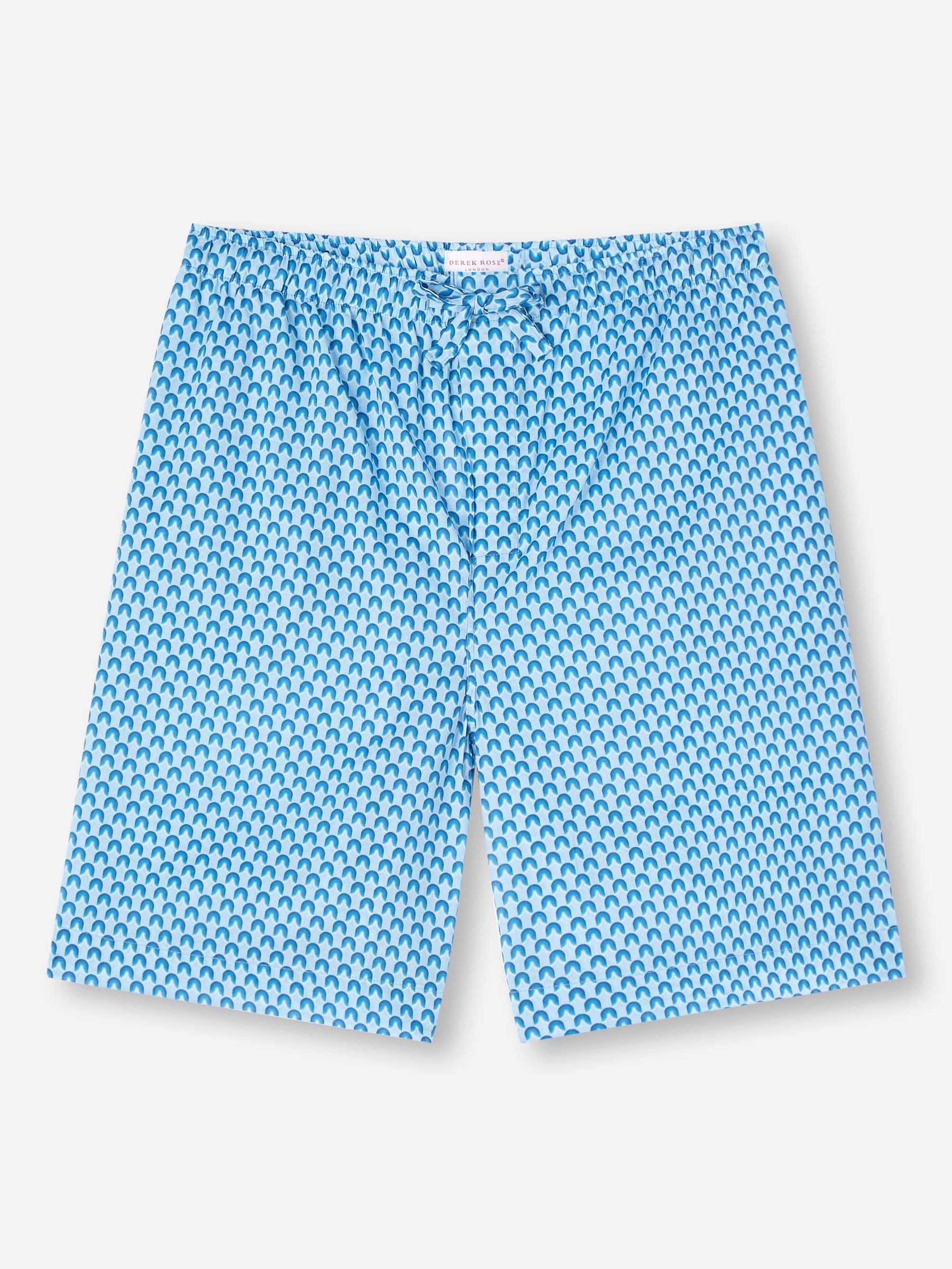 Men's Lounge Shorts Ledbury 65 Cotton Batiste Blue