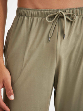 Men's Lounge Trousers Basel Micro Modal Stretch Khaki