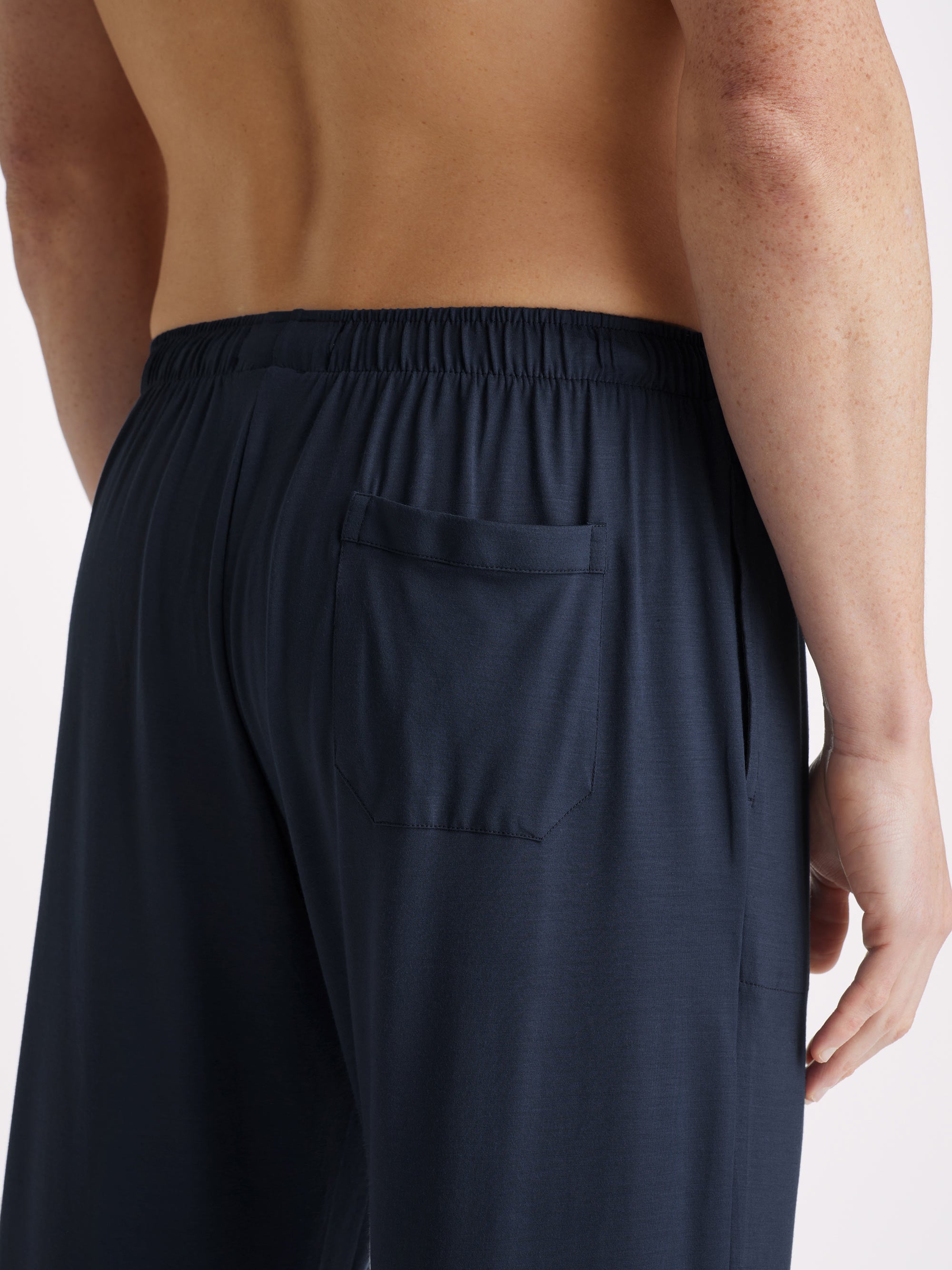 Men's Lounge Trousers Basel Micro Modal Stretch Navy
