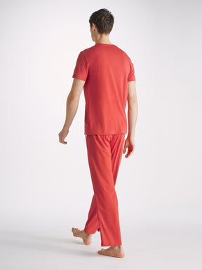 Men's Lounge Trousers Basel Micro Modal Stretch Paprika