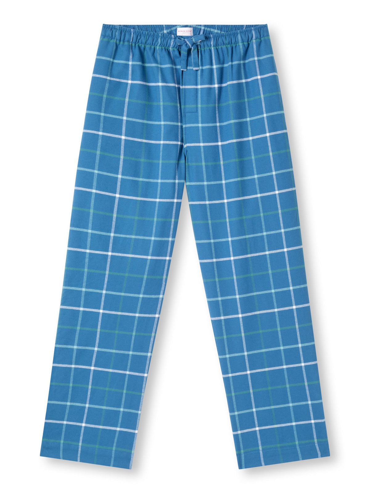 Men's Lounge Trousers Kelburn 33 Brushed Cotton Blue