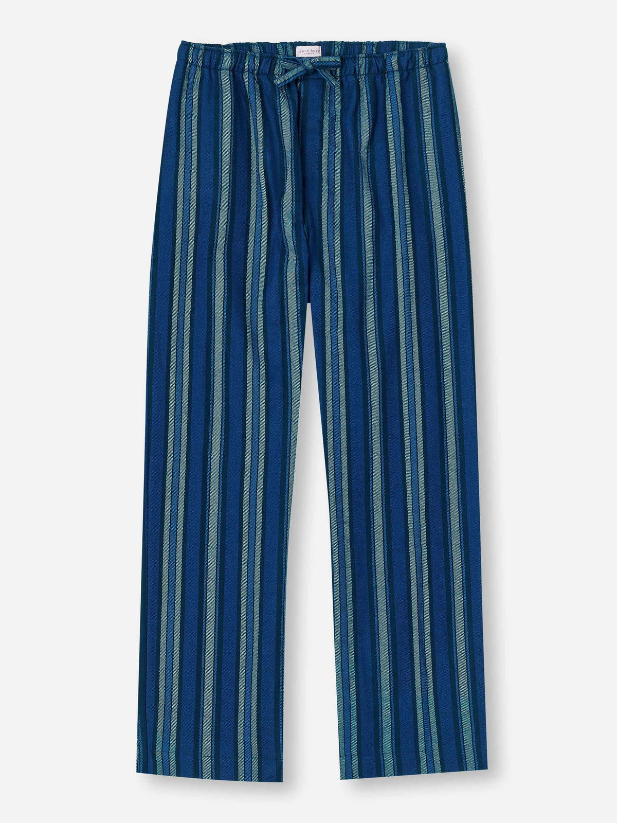 Men's Lounge Trousers Kelburn 38 Brushed Cotton Blue