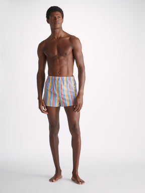 Men's Modern Fit Boxers Amalfi 19 Cotton Batiste Multi