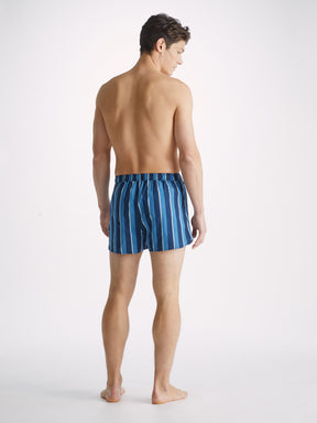 Men's Modern Fit Boxers Royal 220 Cotton Blue
