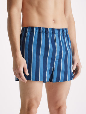 Men's Modern Fit Boxers Royal 220 Cotton Blue