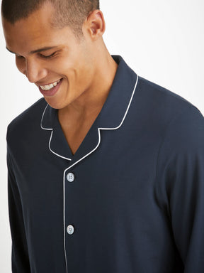 Men's Pyjamas Basel Micro Modal Stretch Navy