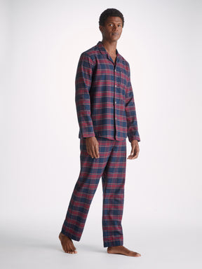 Men's Modern Fit Pyjamas Kelburn 36 Brushed Cotton Multi