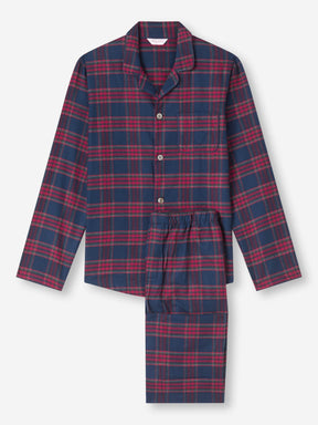 Men's Modern Fit Pyjamas Kelburn 36 Brushed Cotton Multi