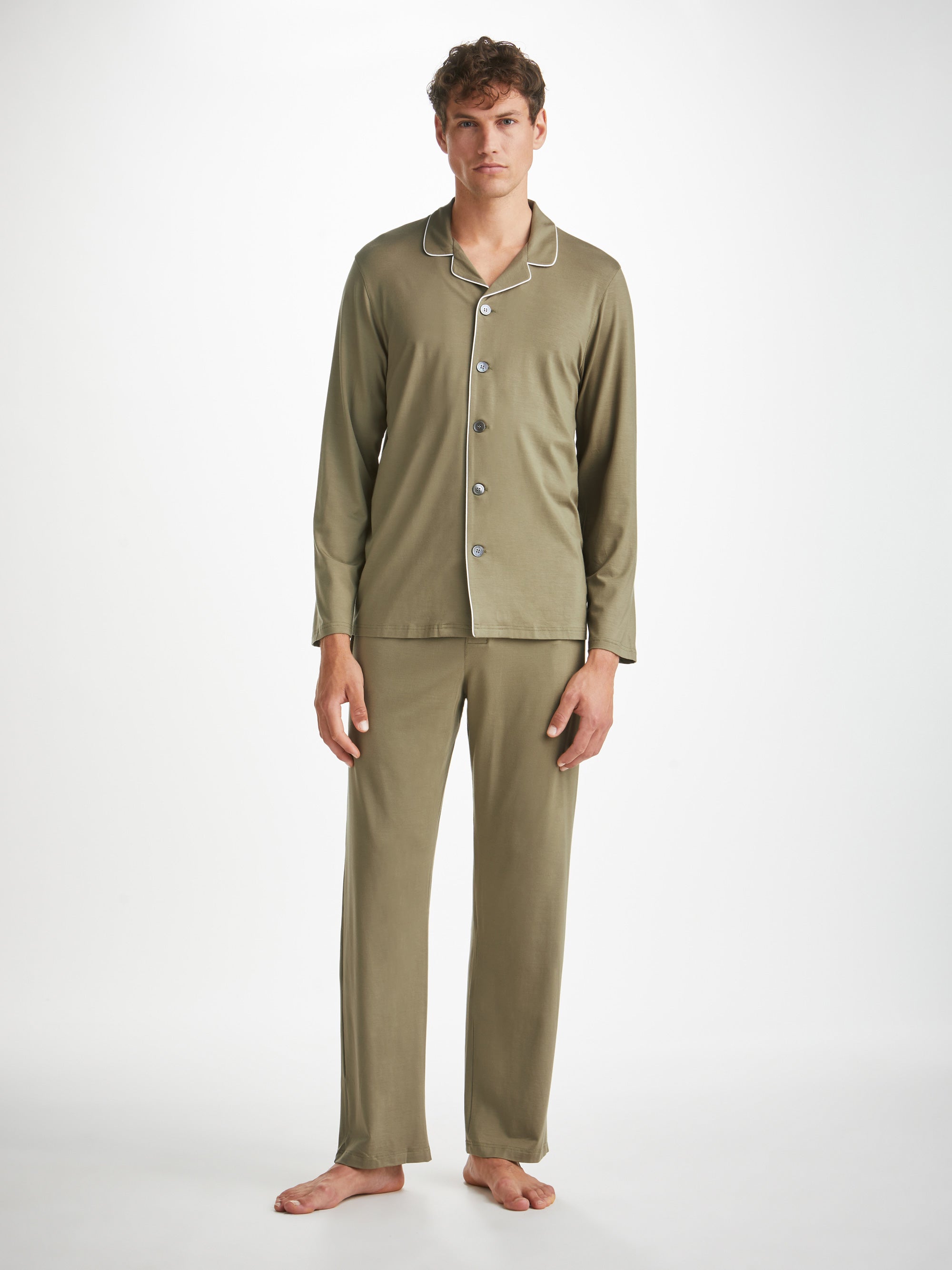 Men's Pyjamas Basel Micro Modal Stretch Khaki