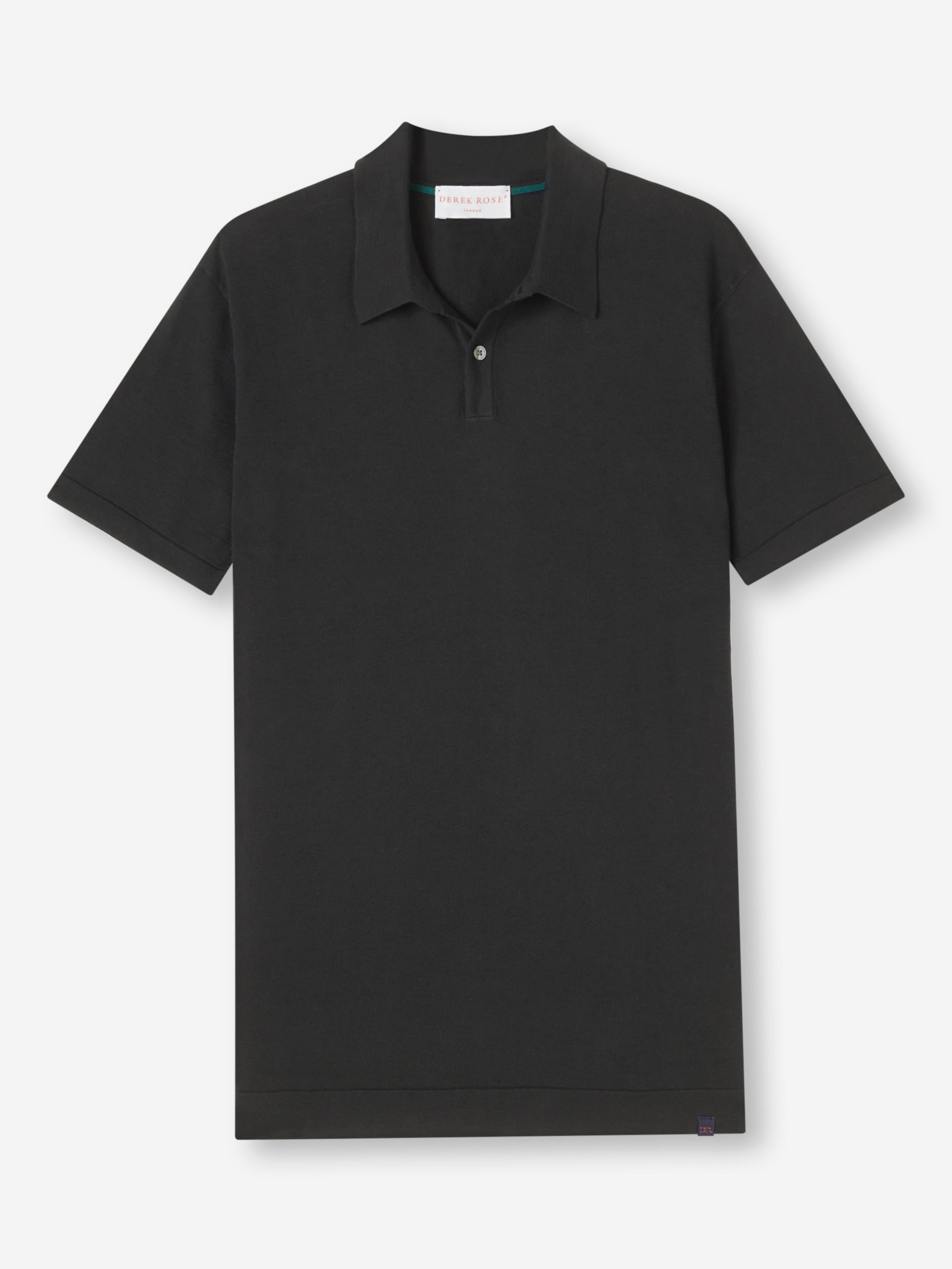 Men's Polo Shirt Jacob Sea Island Cotton Black