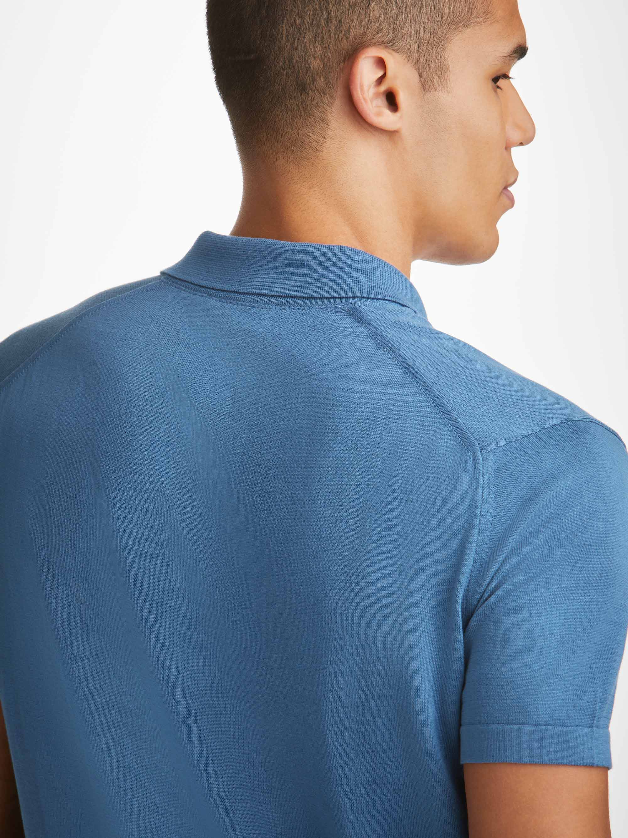 Polo Shirt SEASE Men color Blue