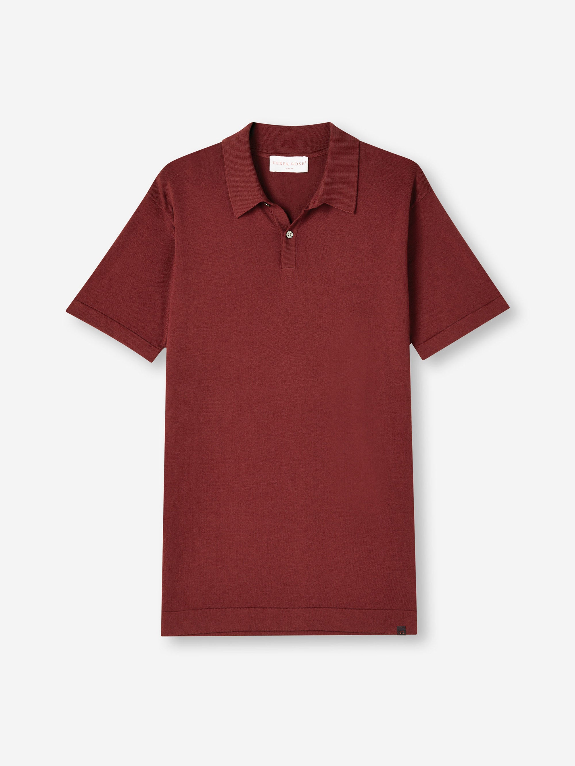 Men's Polo Shirt Jacob Sea Island Cotton Burgundy
