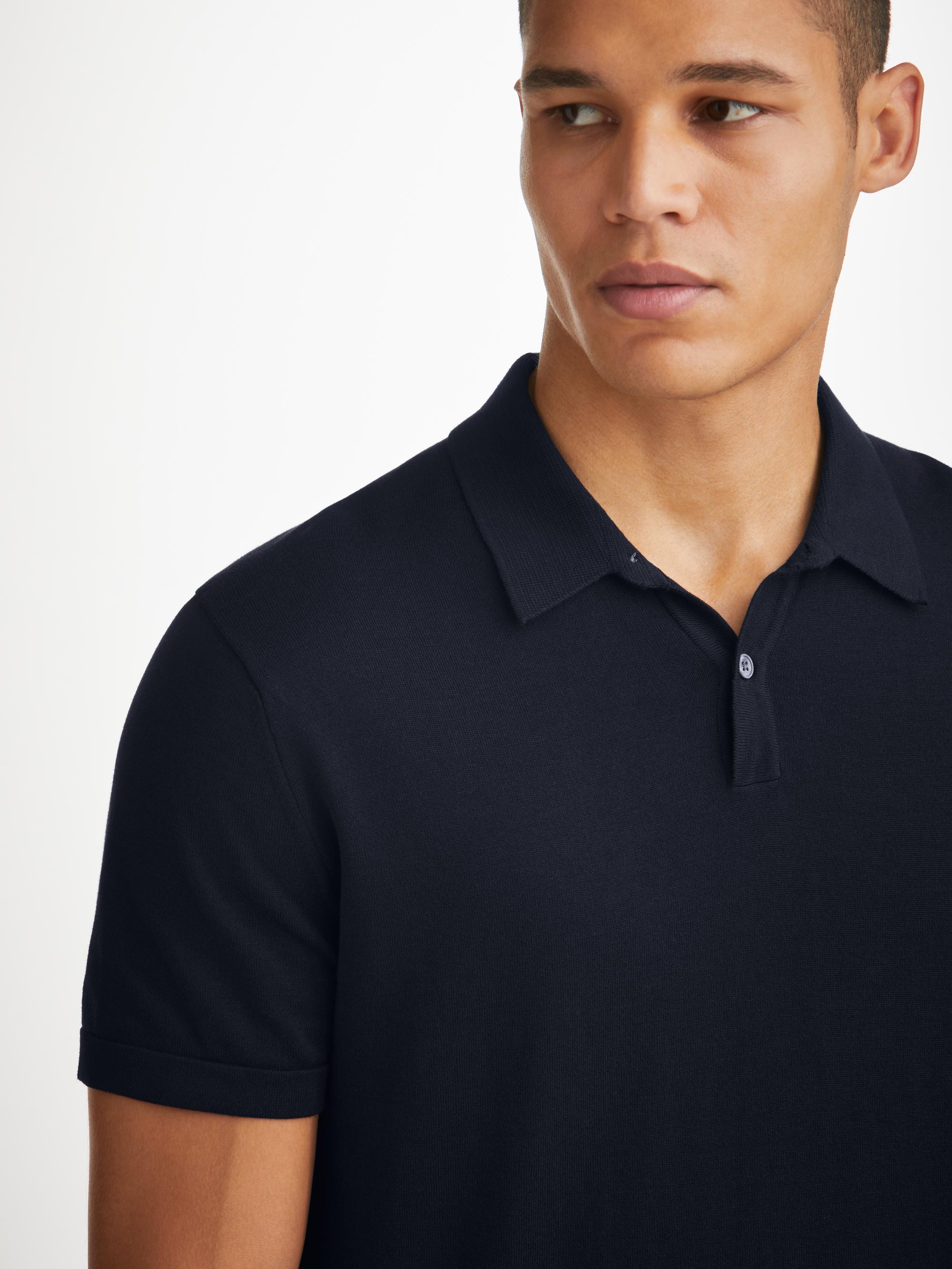 Men's Polo Shirt Jacob Sea Island Cotton Navy