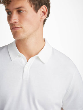 Men's Polo Shirt Jacob Sea Island Cotton White