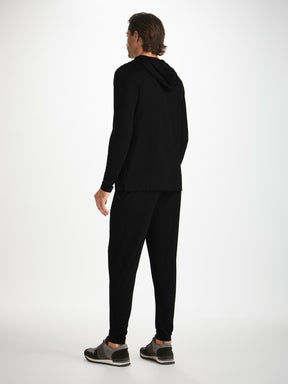 Men's Pullover Hoodie Basel Micro Modal Stretch Black