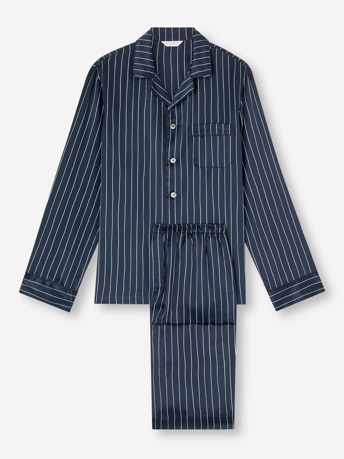 Men's Pyjamas Brindisi 102 Silk Satin Navy